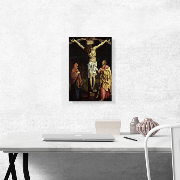ARTCANVAS The Crucifixion 1525 by Matthias Grunewald - Wrapped Canvas
